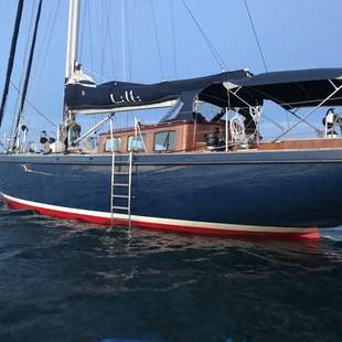 Klassik Yacht 19 Meter im Mittelmeer
