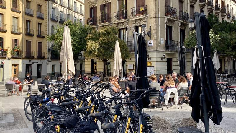 Pause in Madrids Altstadt