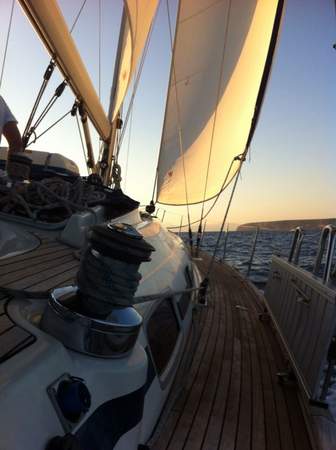 Auf der Segelyacht vor Mallorca