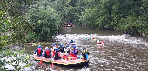 Rafting auf dem Rhein