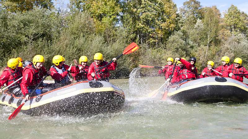 Raftingtour auf der Isar