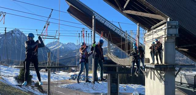 Hoch hinaus im Team im ICO Skywalk Oberstdorf ICO Skywalk Oberstdorf – Teamevent