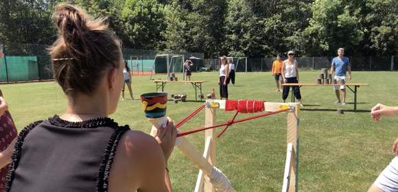 Katapultbau Teamevent