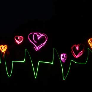 Light Painting Herzschlag Kreativ Painting