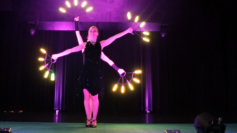Licht und LED Show / Schwarzlichtshow