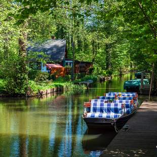 Kahnfahrt und Bogenschießen im Spreewald