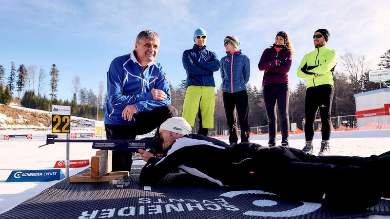 Biathlon als Firmenevent