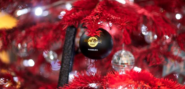 Hard Rock Christmas Winterlounge mit Weihnachtsmarkthütte