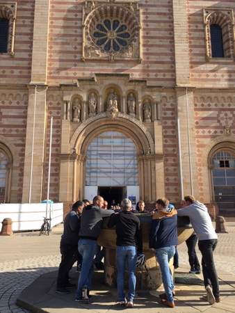 Gruppe bei der GPS Escape Tour