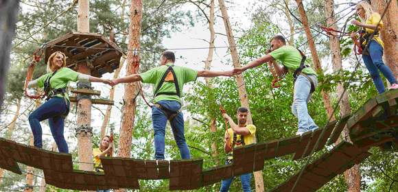 HüttenEvent Aktivitäten Klettergarten