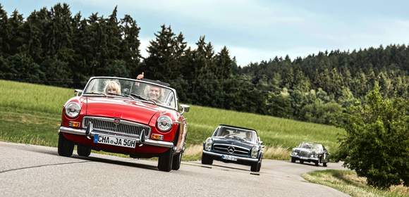 Rallye für Oldtimer und Youngtimer auch mit Mietwagen von Lord George