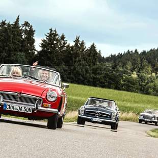 Rallye für Oldtimer und Youngtimer auch mit Mietwagen von Lord George