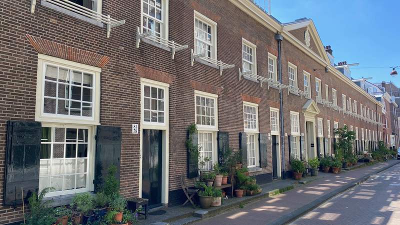 Zoome durch das Panorama von Amsterdam