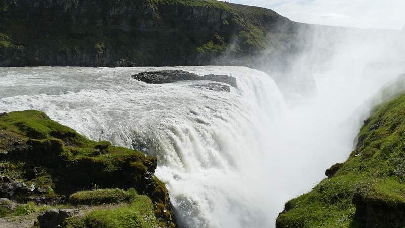 Gullfoss Wasser fall auf Island Incentive-Reise Island