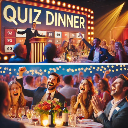 QUIZDINNER, QUIZZEN, DINGSDA, BUZZERN, BATTLE