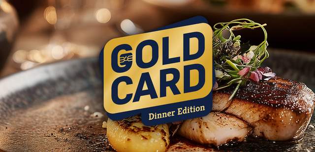 Gold Card Logo Team Escape & 3-Gang-Menü Lübeck