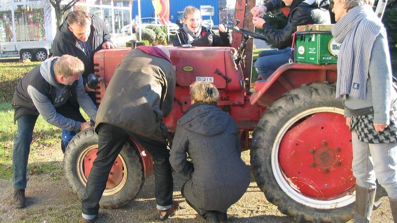 Geocaching-Puzzle als Oldtimer-Tour im Team