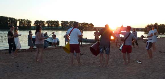 Teambuilding mit Samba Team-Drumming