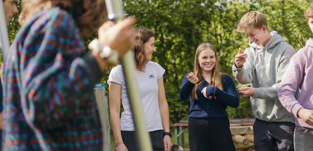 Teamaufgabe Kooperationsübung Kreativevent "Flaggen hissen" im Raum München