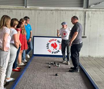 Mobile Boule Bahnen PopUp Boulebahnen für Ihr Teamevent