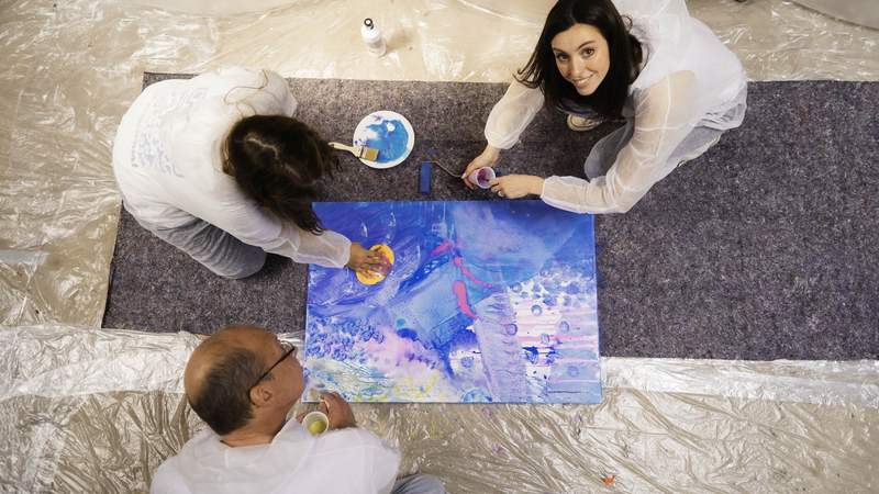 Action Painting, Teamevent, Kunst