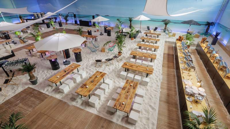 Weihnachtsfeier mal anders – am Strand