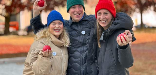 Team-Foto Lachenche Boule-Spieler