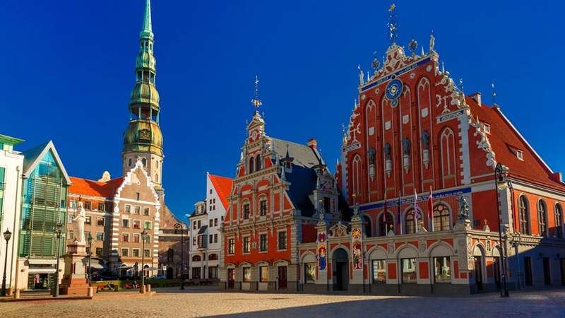 Schwarzhäupterhaus in Riga auf dem Rathausplatz