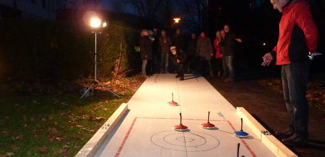 Eisstockschießen 2 Weihnachtsfeier am Thaers...