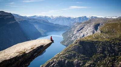 Incentive Reise Norwegen Felsvorsprung