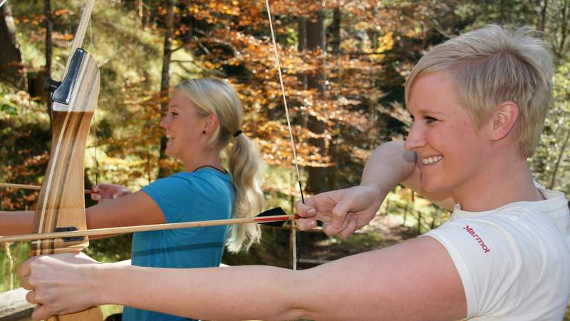 Hochseilgarten mit Teamparcours