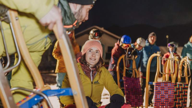 Rodel Event für Teams mit Flutlicht