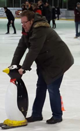 Winter-Olympiade im Eisstadion