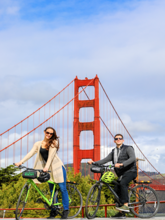 Bike to the Golden Gate Bridge San Francisco Golden Gate Bridge Fahrradtour