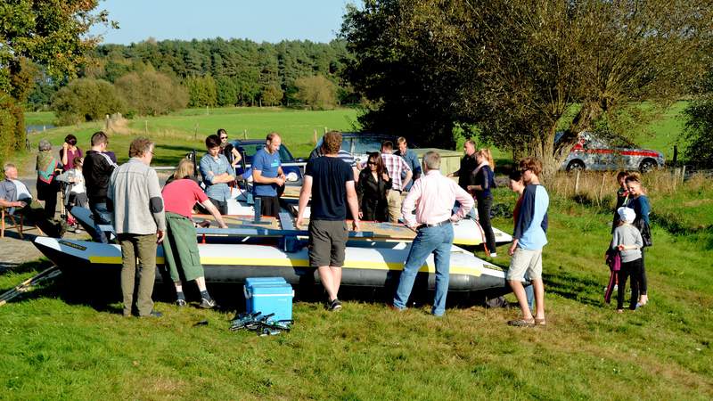 Floßbau Betriebsausflug Celle Norddeutschland Eventideen Hannover