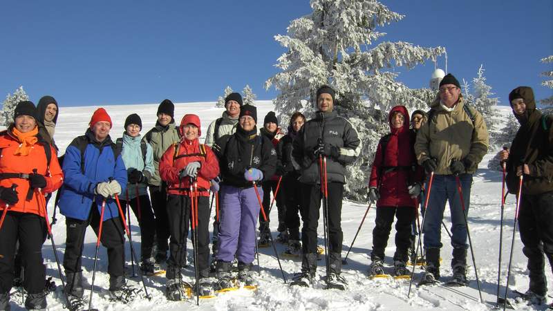 Schneeschuhwandern am Feldberg im Schwarzwald