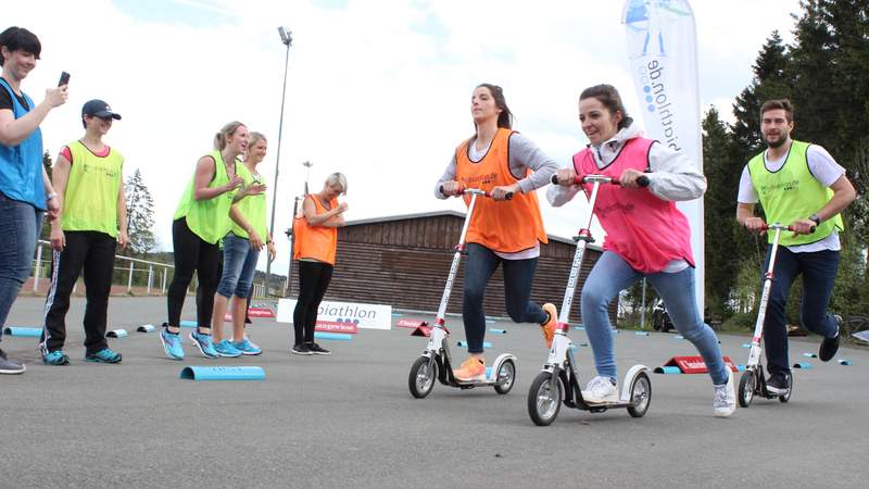 Biathlon hautnah selbst erleben Biathlon-Team-Event im Sauerland