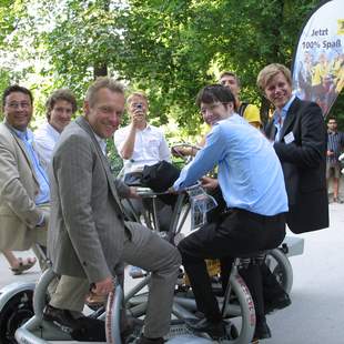 BierTour auf dem ConferenceBike