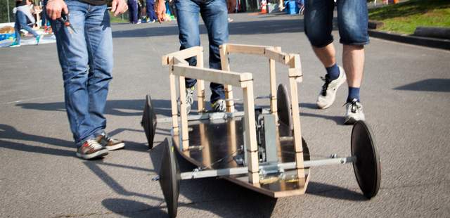 Seifenkistenrennen Team-Training: Seifenkistenrennen