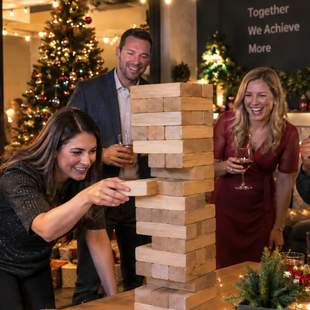 Weihnachtsfeier - Riesen-Jenga Mitmach-Stationen für eure Weihnachtsfeier
