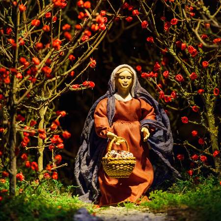 Krippenfigur Bamberg Maria, Weihnachten, Weihnachtsmarkt, Bamberg