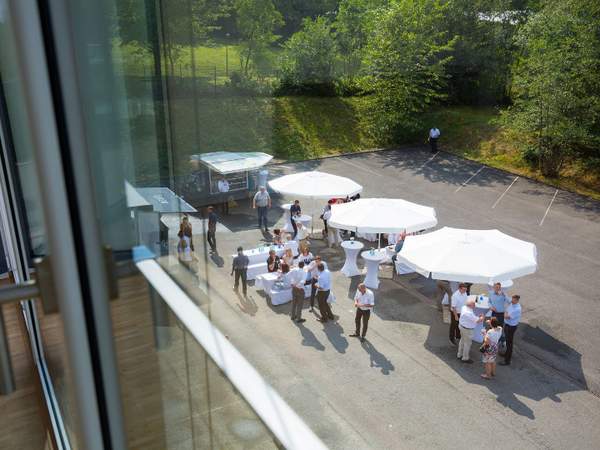 Familientag Firmengelände Firma Sommerfest