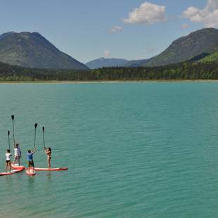 Paddelspaß am See