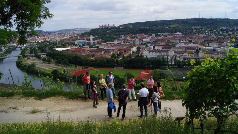 Blick aus der Lage Würzburger Stein Häckerolympiade – Winzerrallye