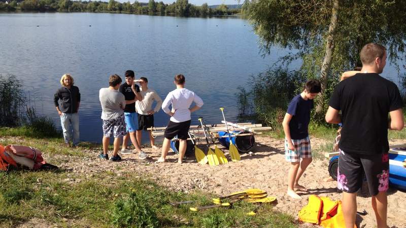 Team-Abenteuer Floßbau in Fulda