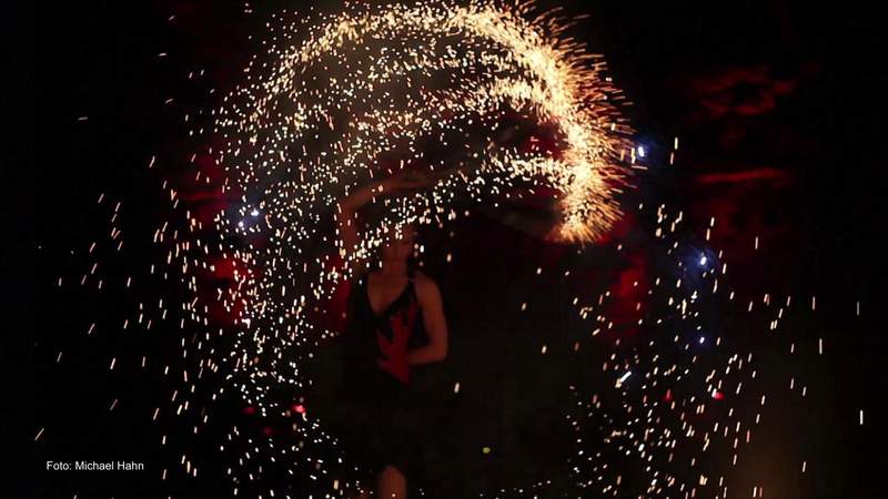 Die moderne Feuershow