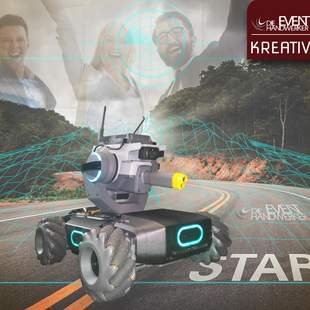 Robomaster Eventhandwerker Teambuilding Roboter