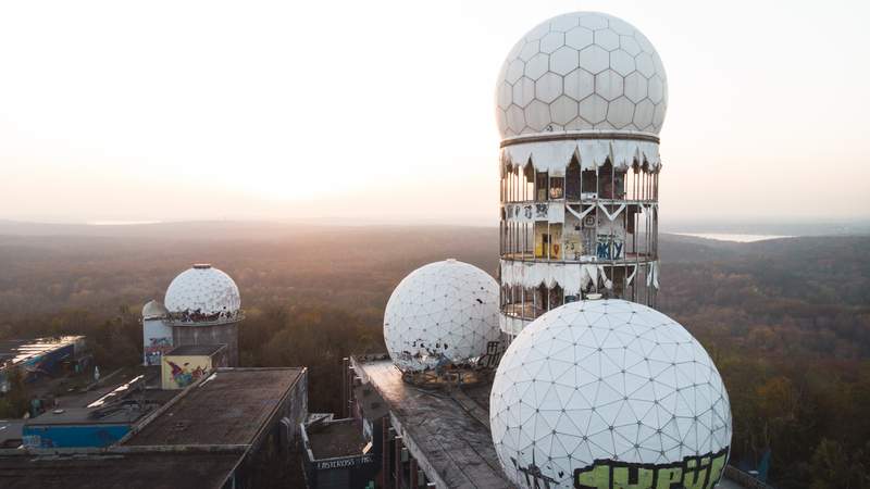 Abhörstation Teufelsberg - von oben Stadtführung Berlin: Abhörstation Teufelsberg