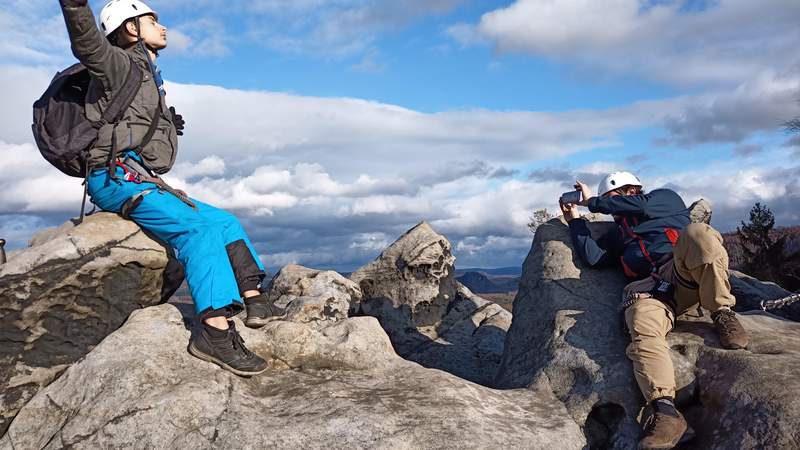 Hoch hinaus – Aktiv Teamevent Klettersteig