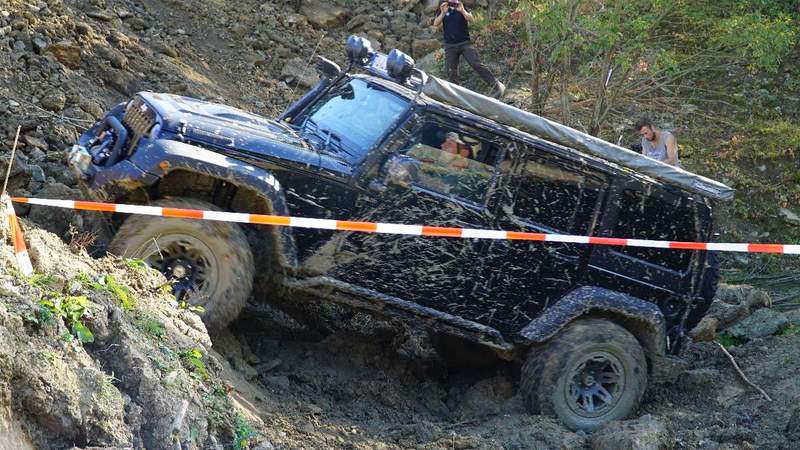 Jeep fahren im Gelände